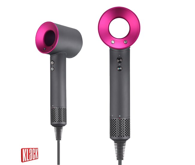 Secador de pelo profesional KLACK® "Super Hair Dryer" de nueva generación (Versión Completa) Gris