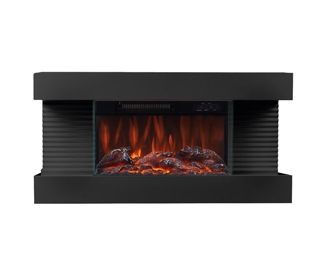 KAMINIO Eléctrica Chimenea LIZ - Chimenea Eléctrica de Pared Negro