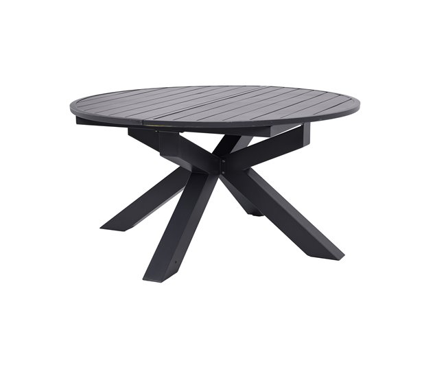 Mesa extensible jardín REMY color gris oscuro Gris Oscuro