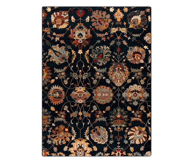 Alfombra de lana SUPERIOR LATICA 100x150 Azul Marino