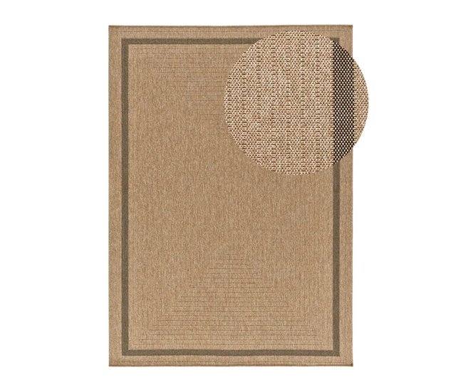 Alfombra exterior/interior efecto yute ACRA - ATTICGO 160x230 Natural