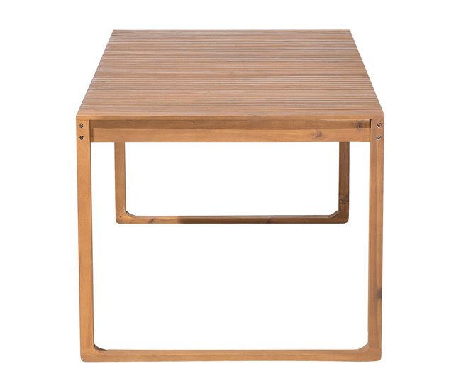 Beliani Conjunto de comedor SASSARI Madera Clara