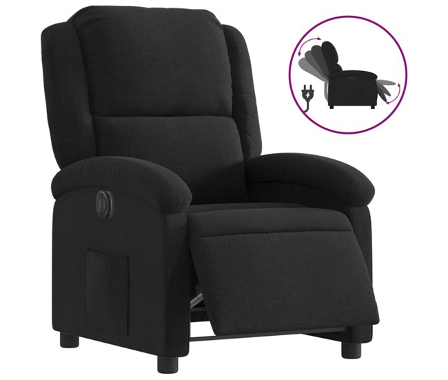 Sillón Reclinable Eléctrico Negro
