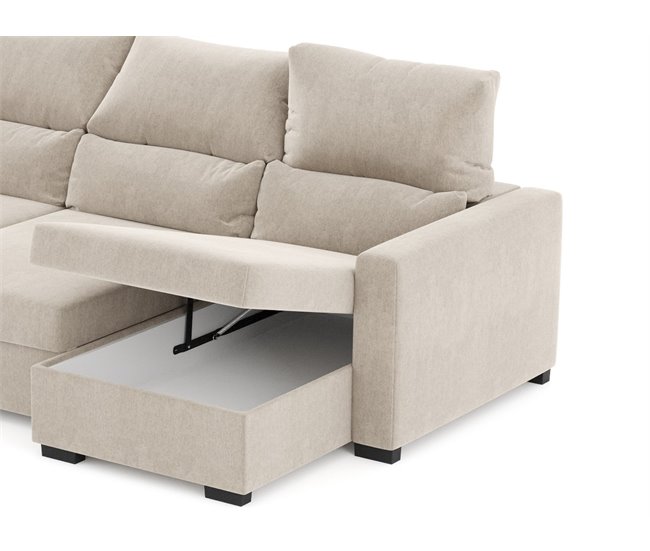 Chaise longue ARAM convertible en cama Beige