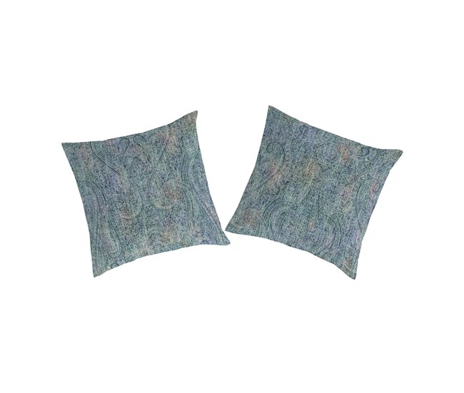 2 fundas de almohada  YANDEL Azul
