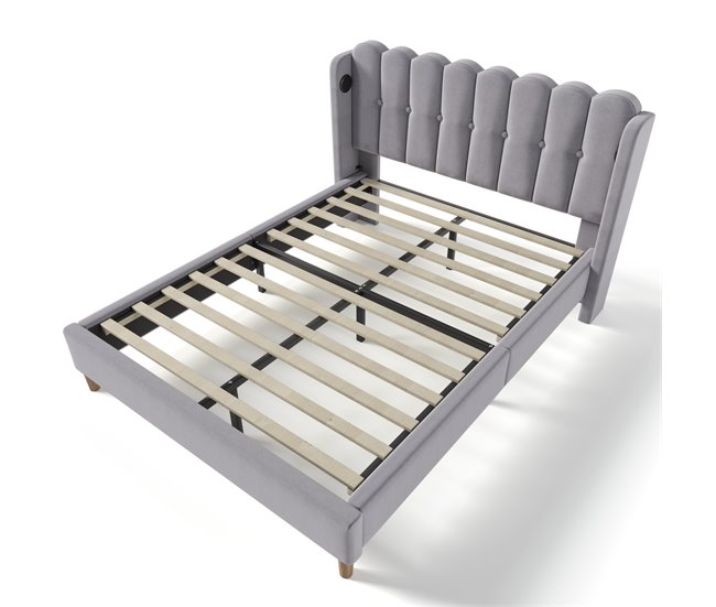 Camas de matrimonio 153x208 Gris