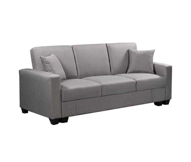 Sofa Cama Keyla con Arcon Gris