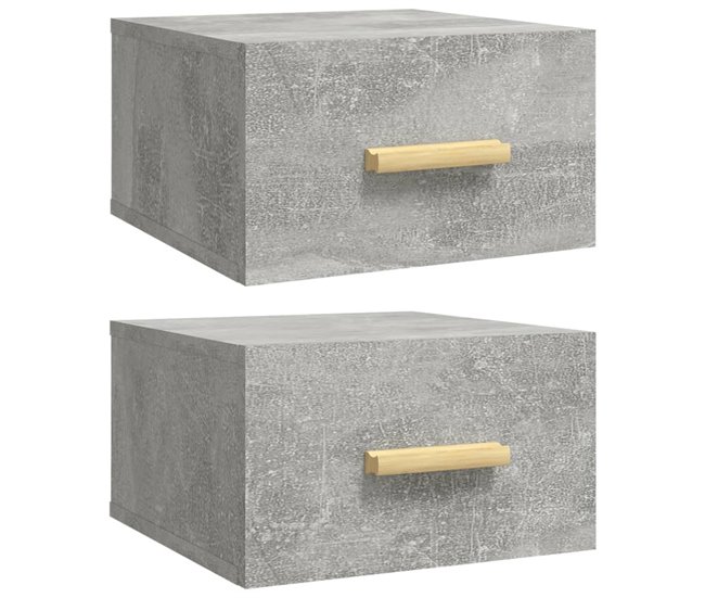 2 Mesitas de Noche de Pared 35 Blanco