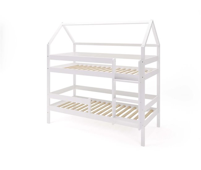 YappyEden litera cabina de madera 90x211 Blanco