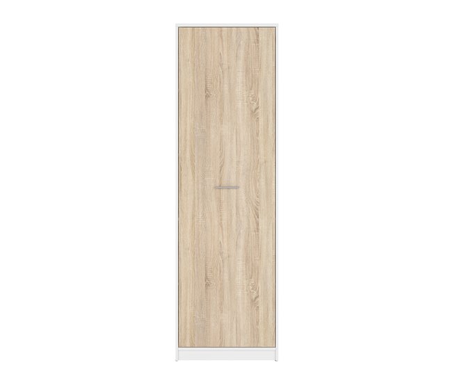 Armario columna 1 puerta Ewen Natural/ Blanco
