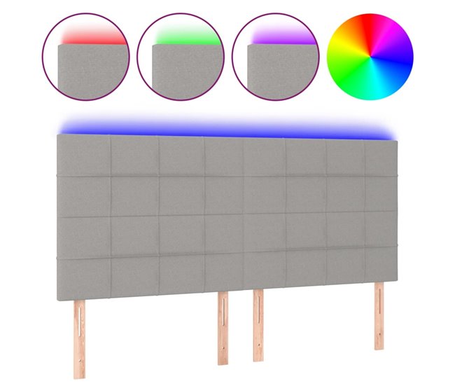 Cabecero Con Led 180 Azul