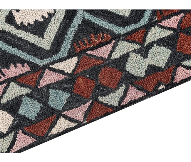 Beliani Alfombra de pelo corto HAYMANA 160x230 Multicolor
