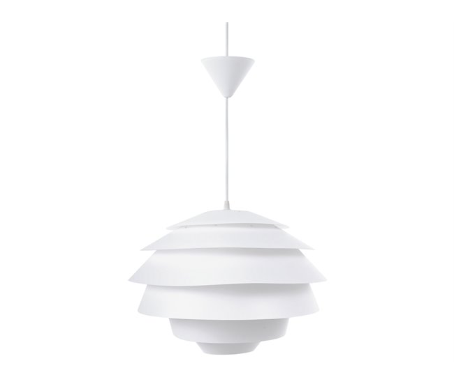 Beliani Lámpara colgante CONGO Blanco