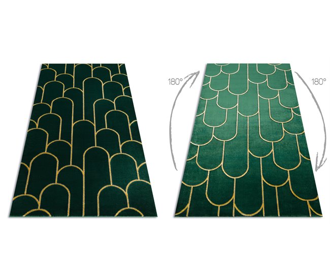 Alfombra EMERALD exclusivo 1021 glamour 240x330 Verde