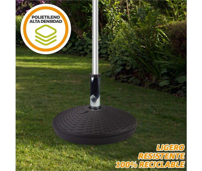 Base para sombrilla circular antracita 41-51 mm Aktive Gris