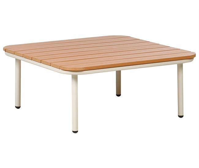 Beliani Conjunto longue SENISE Blanco/ Gris