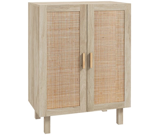 Armario de Salón Melamina de Madera HOMCOM Marron