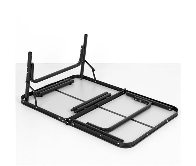 Aktive Mesa plegable camping maletín antideslizante negro c/sistema de nivelación Negro