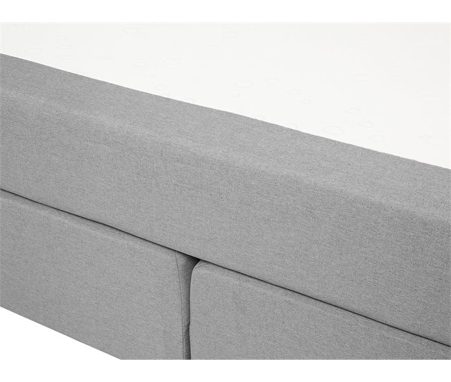 Beliani Cama continental Terciopelo CONSUL 191x212 Beige