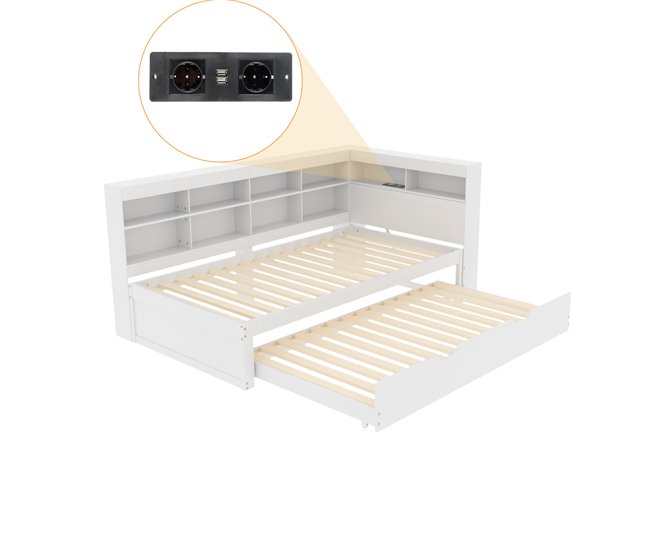 Camas nido 116x222 Blanco