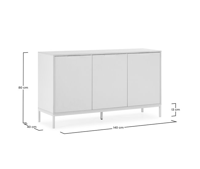 Aparador Auri 3 puertas Blanco