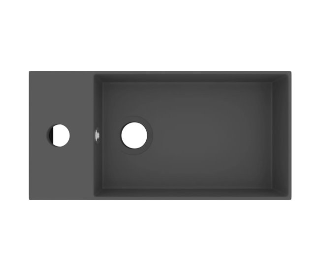 Lavabo De Baño Gris Oscuro