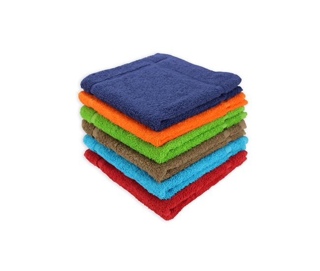 Acomoda Textil - 6 Paños de Cocina 100% Algodón de 500gr/m² Multicolor