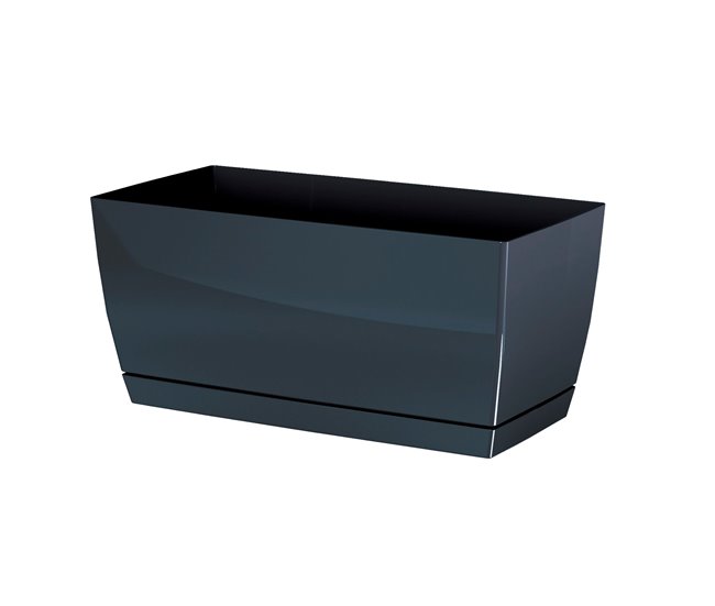 2x Jardinera de plastico Coubi Case P Grafito