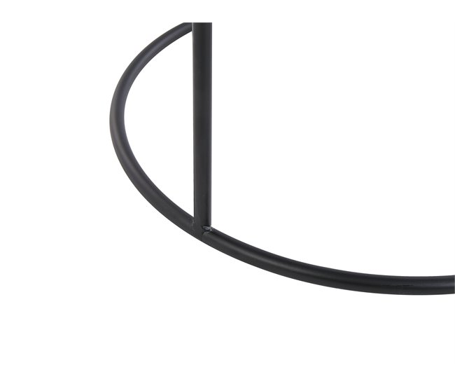 Beliani Conjunto de 3 mesas auxiliares TEXON 36x36 Negro