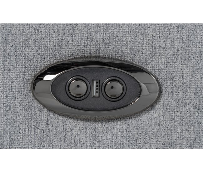 Sofá 3 plazas 2 asientos relax eléctricos JAXON color gris Gris