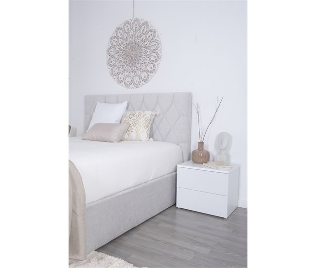 Cama abatible LUXURY II color gris claro 140x190cm Gris Claro