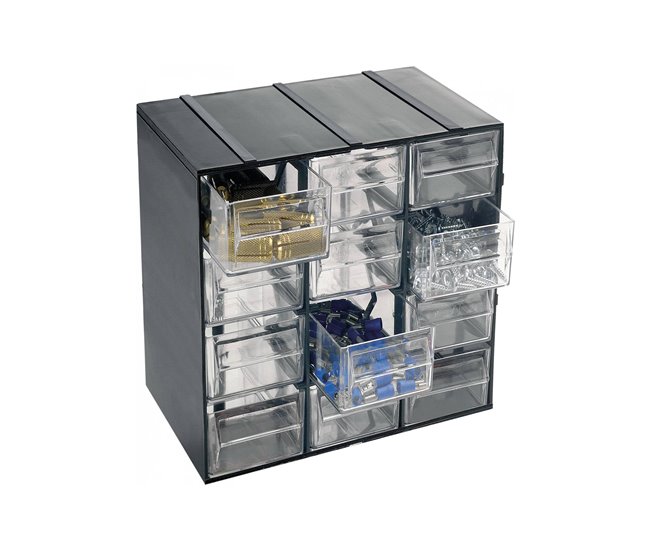 Armario multiusos 2 puertas en PVC Antracita