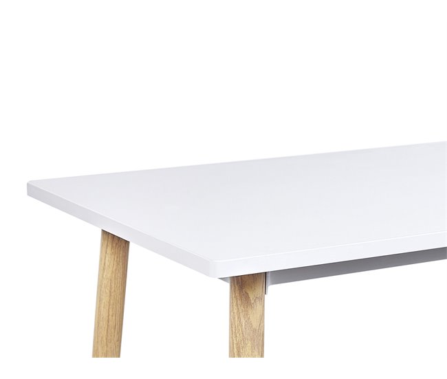 Beliani Mesa de bar CHAVES 50x110 Blanco