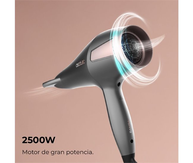 Cecotec Secador de pelo DC IoniCare Radiance Negro