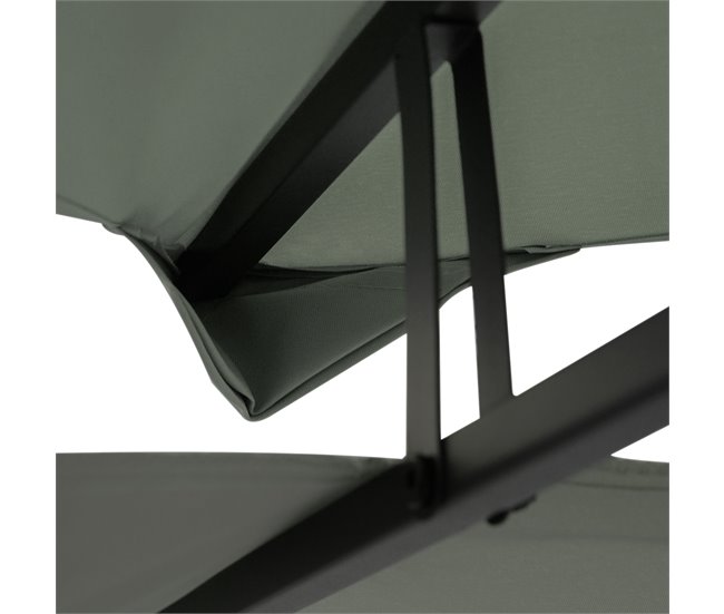 Techo de Repuesto para Cenador Poliéster Outsunny 400x300 Gris