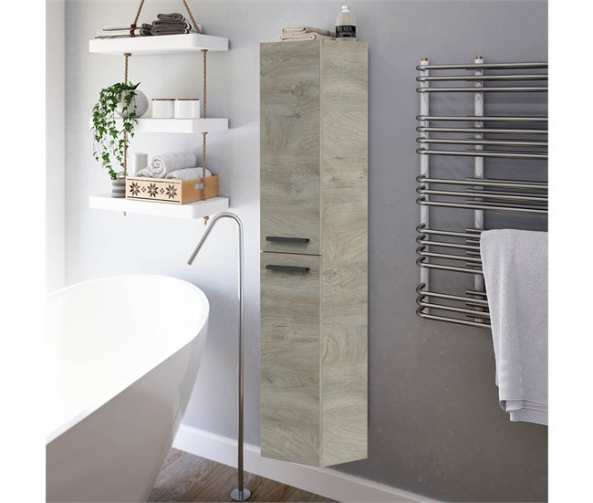 Armario baño Alise 2 puertas, Alaska, 150 cm Madera