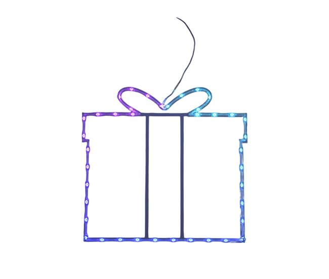 Caja de Regalo con 40 luces LED RGB y controlador Multicolor
