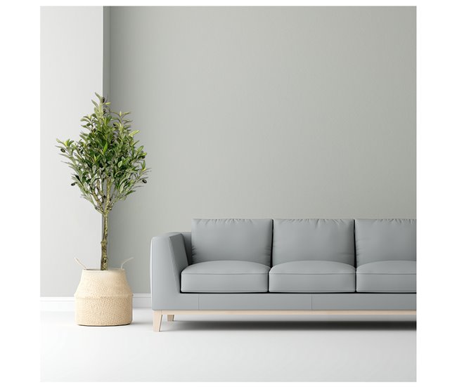 Acomoda Textil – Planta Artificial con Macetero Elegante. (Olivo) Verde