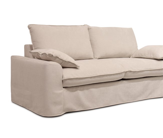 Sofá 3 plazas fijo VIALO Beige