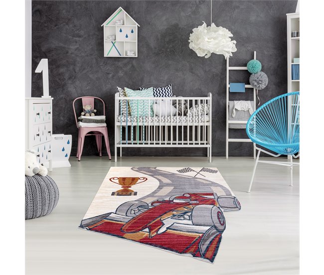 Alfombra infl TOYS 75327 Fórmula 1 para niños moderno Crema