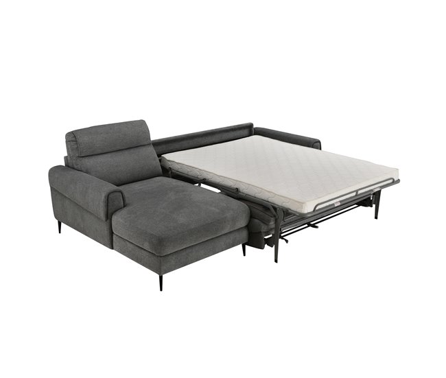 Chaise longue con cama ELIA Gris