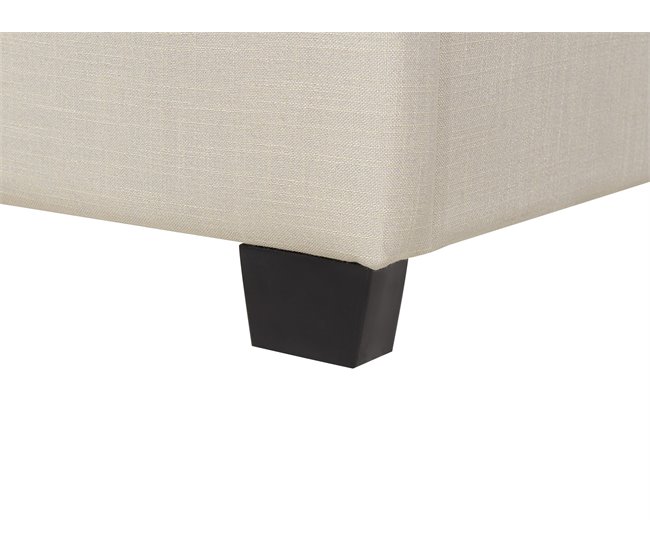 Beliani Cama de agua Poliéster BELFORT 191x212 Beige