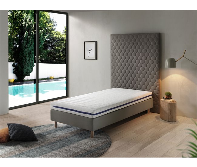 Colchon de espuma transpirable HERMES, Desenfundable, ergonomico y adaptable 
