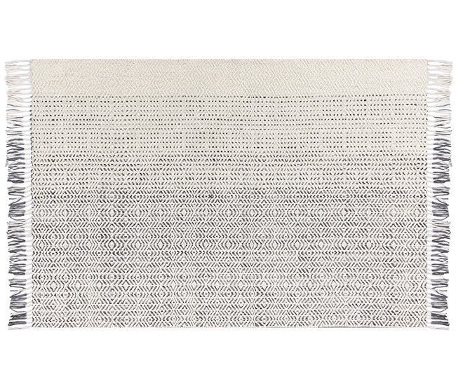 Beliani Alfombra de pelo corto OMERLI 160x230 Blanco