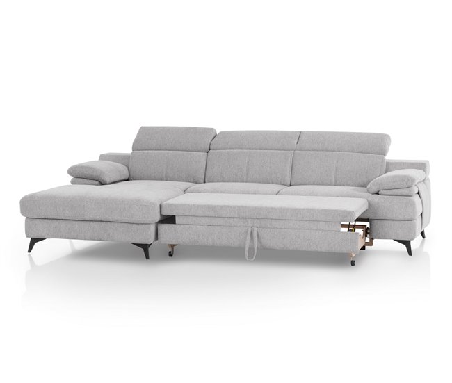 Chaise longue con cama TITUS Antracita