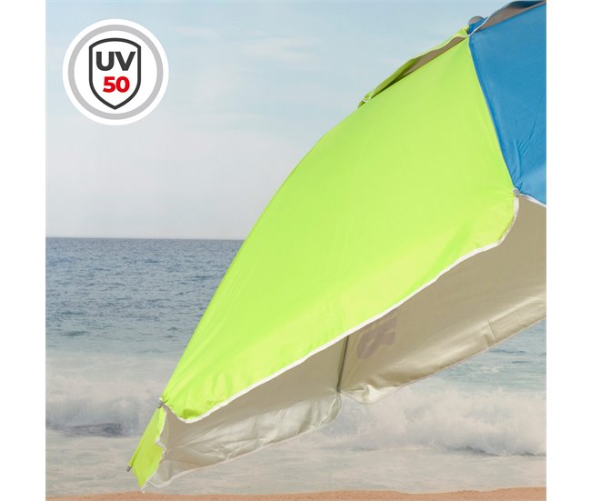 Aktive Sombrilla playa con funda (envío aleatorio) Azul/ Verde