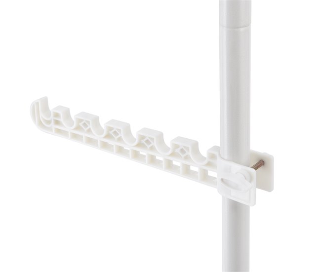 Perchero telescópico Havneby Ajustable Metal/Plástico Blanco