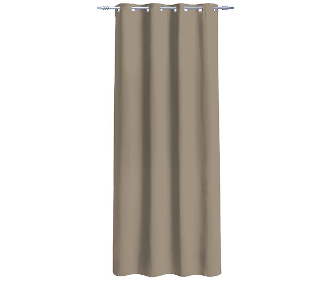 Visillo poliéster NENI 135x260cm Topo