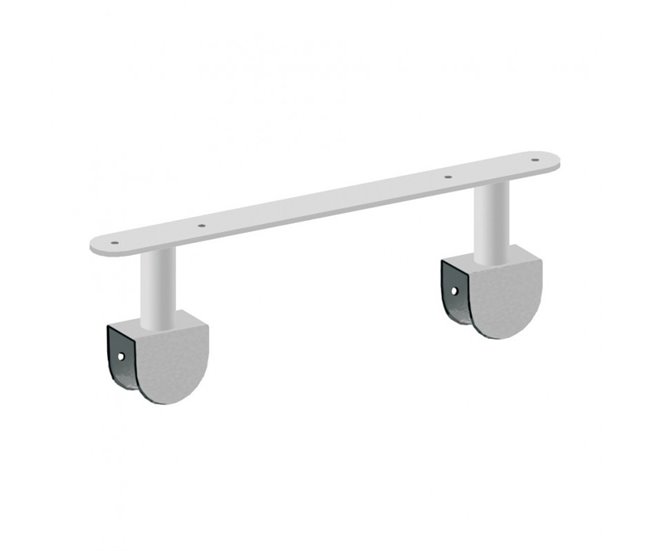 Escritorio soporte cama + estantería Blanco