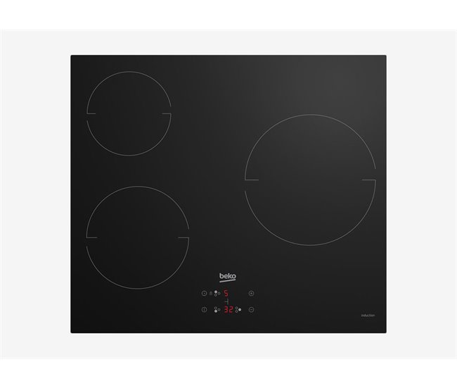 Conjunto de placa de Inducción + horno multifunción BEKO Negro/ Inox